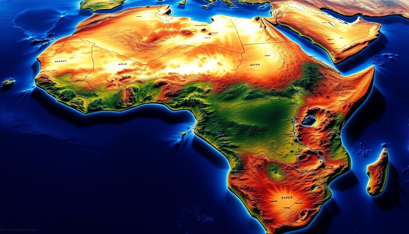 Map of Africa and Its Countries