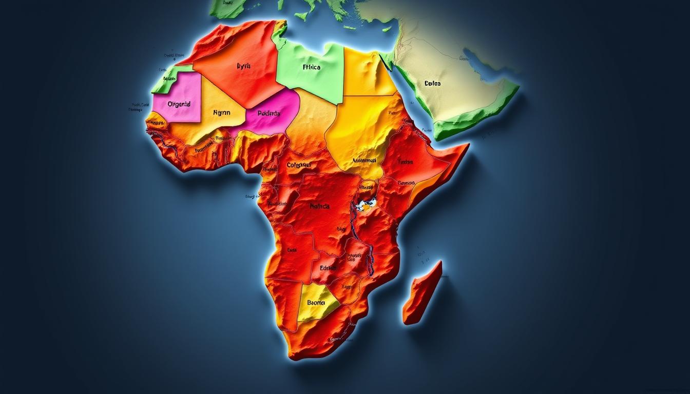 Map of Africa: Highlighting All Countries