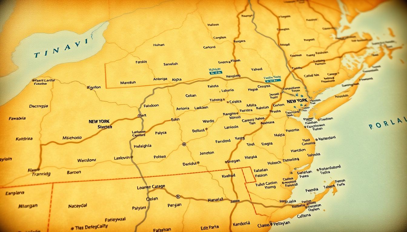 NY-PA Map