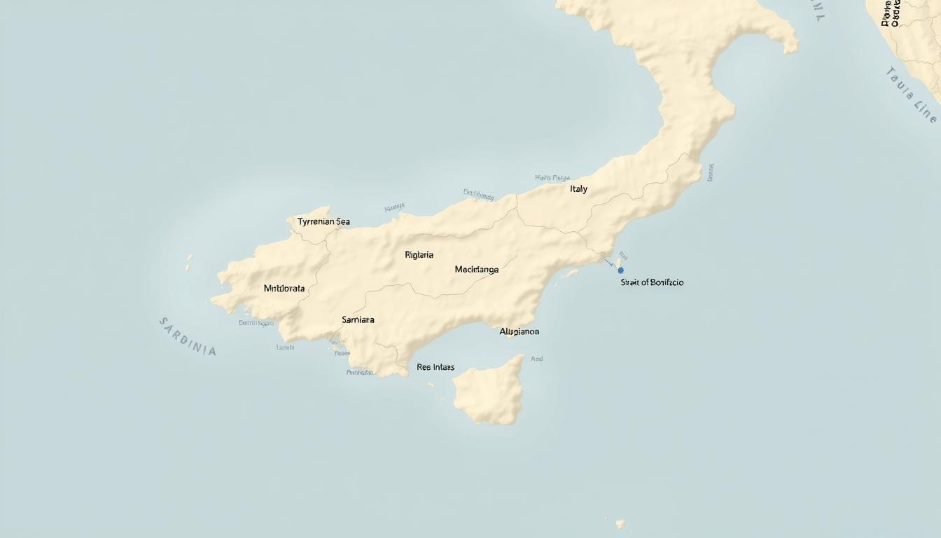 Sardinia Map