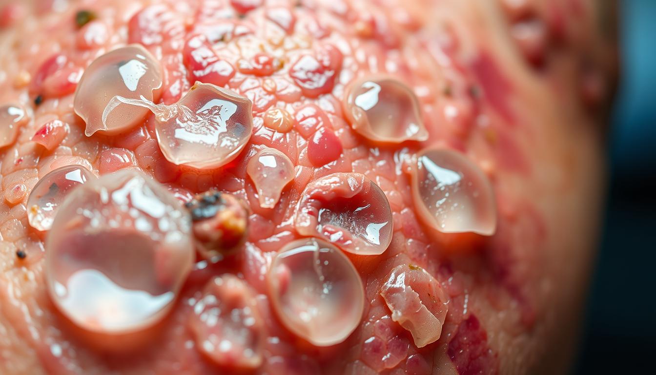 Clinical Photograph: Fracture Blisters on Skin