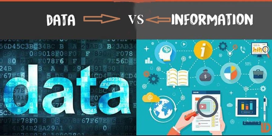 الفرق بين البيانات والمعلومات