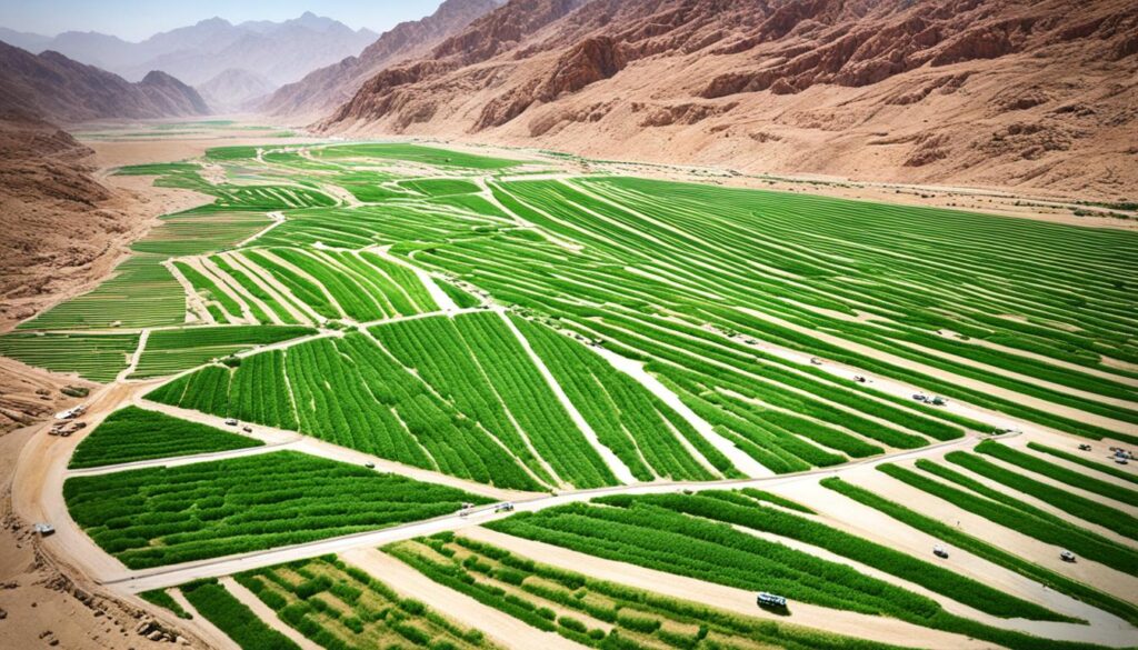 تطبيقات الزراعة في وادي نعمان