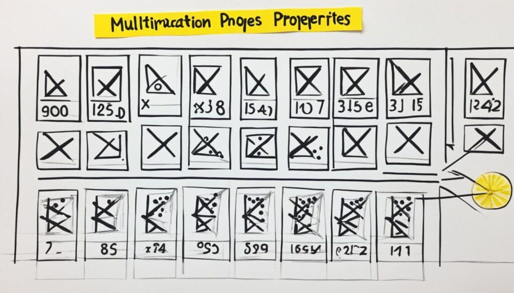 خصائص عملية الضرب