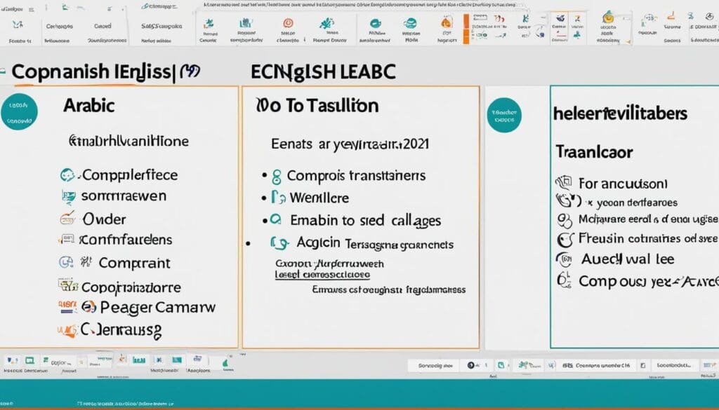 مقارنة برامج ترجمة