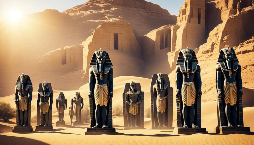 تماثيل الفراعنة السود تماثيل الفراعنة السود