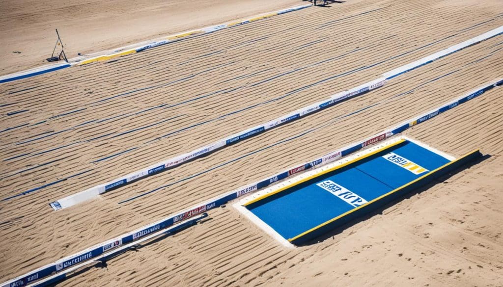 مكونات ملعب القفز الطولي