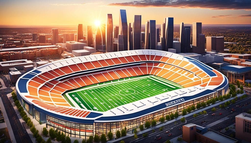 ملاعب رياضية كبيرة