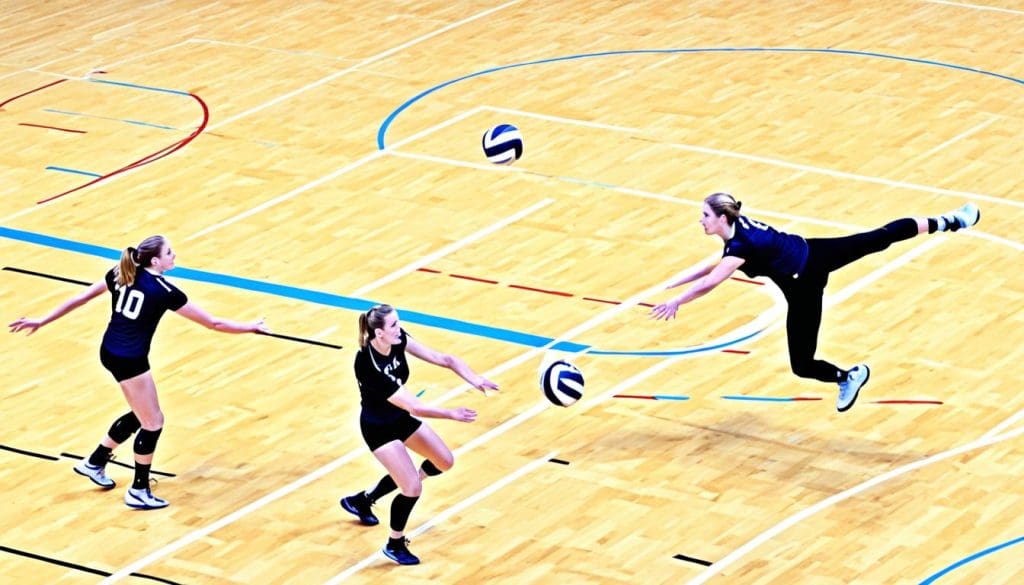 أنواع التمرير في كرة الطائرة