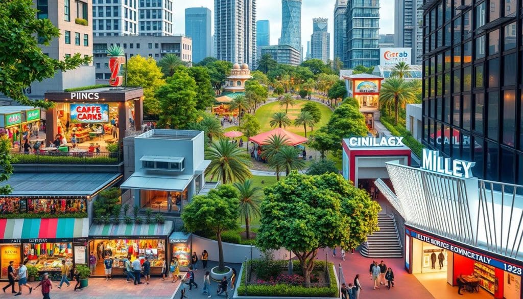 الخدمات والترفيه في المدينة الخدمات والترفيه في المدينة