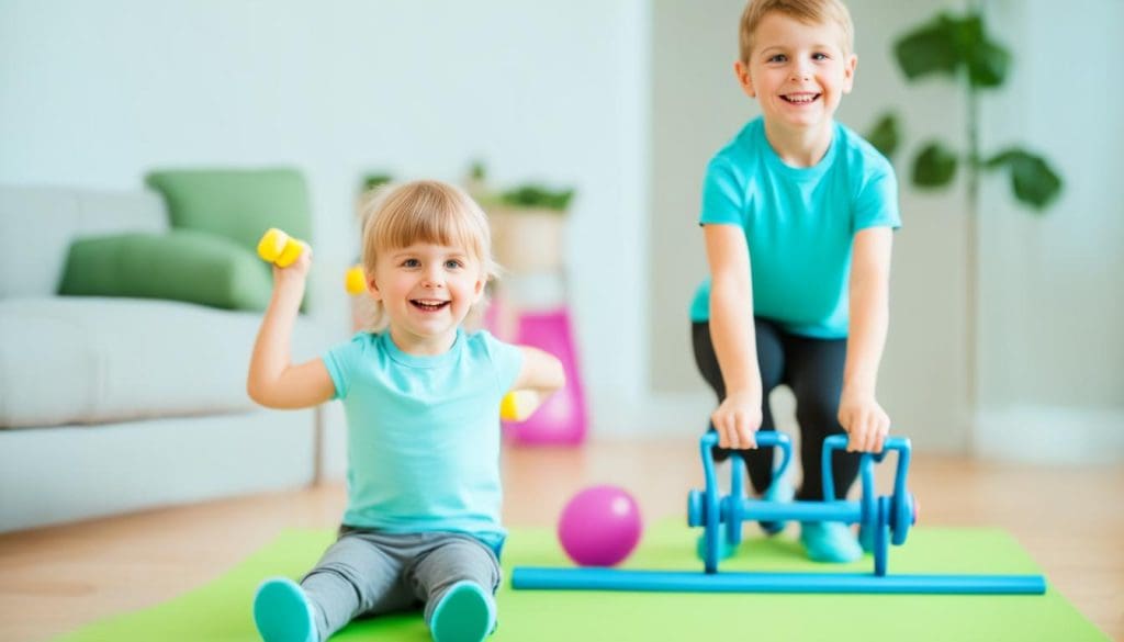 تمارين رياضية للأطفال بالمنزل تمارين رياضية للأطفال بالمنزل
