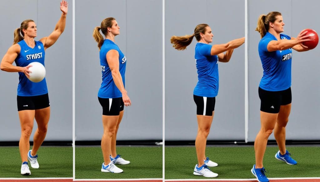 طرق رمي الجلة طرق رمي الجلة