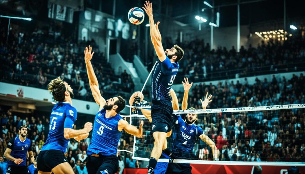 لاعب الوسط في كرة الطائرة لاعب الوسط في كرة الطائرة