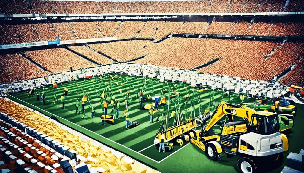 إعداد الملاعب لكأس الأمم الأفريقية إعداد الملاعب لكأس الأمم الأفريقية