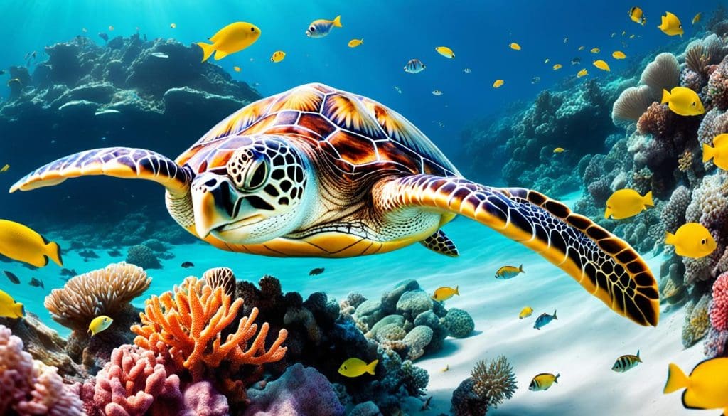 السلاحف البحرية المهددة بالانقراض في الإمارات