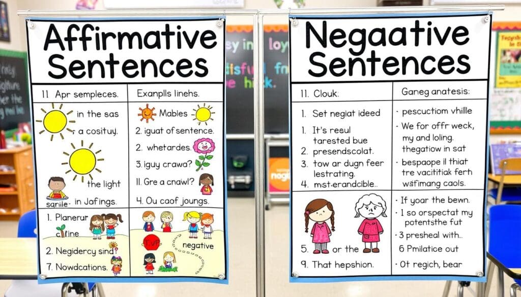 تصنيف الجملة إلى مثبتة ومنفية تصنيف الجملة إلى مثبتة ومنفية