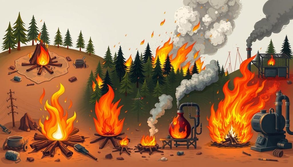 أنواع الحرائق