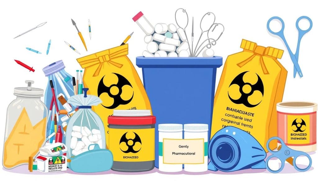 أنواع النفايات الطبية