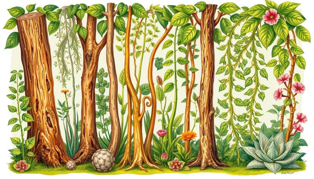 أنواع سيقان النباتات أنواع سيقان النباتات