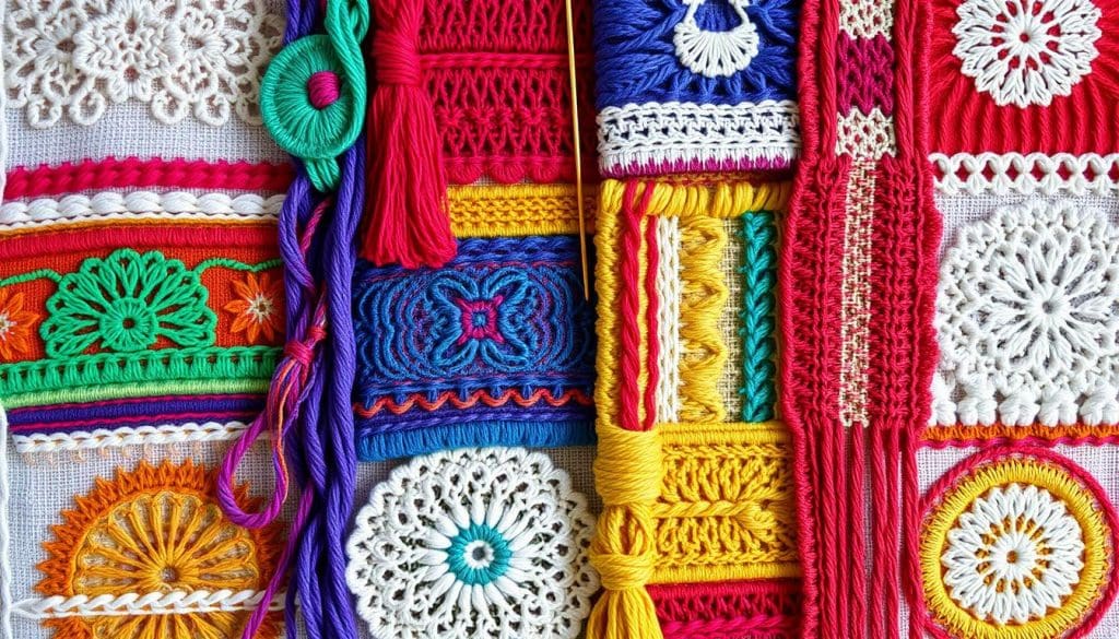 انواع غرز التطريز