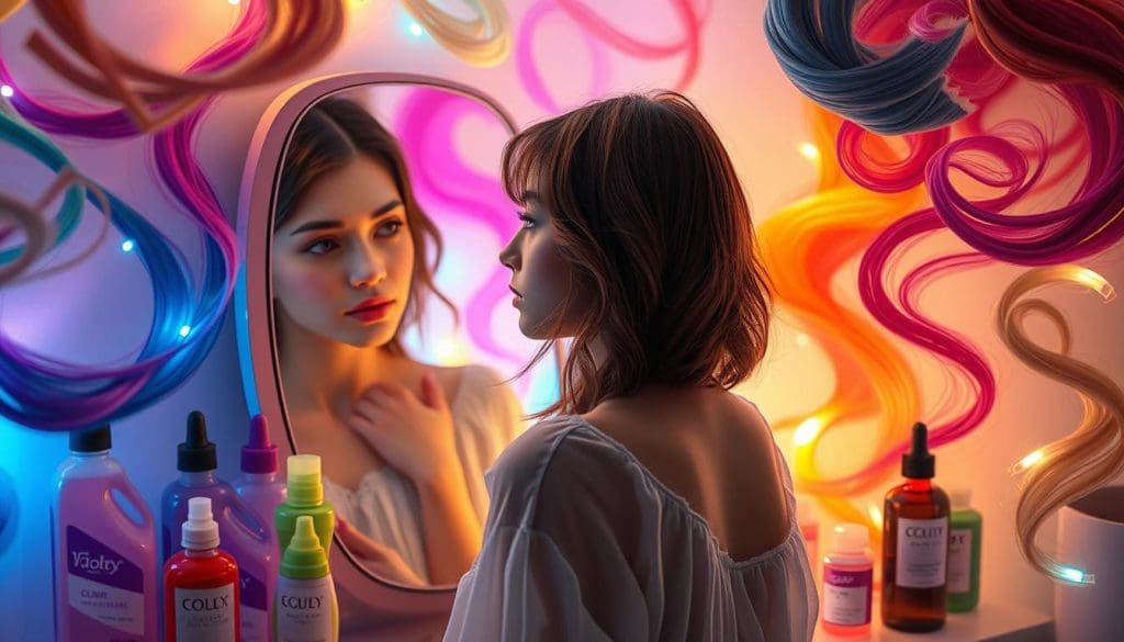 صبغ الشعر للعزباء