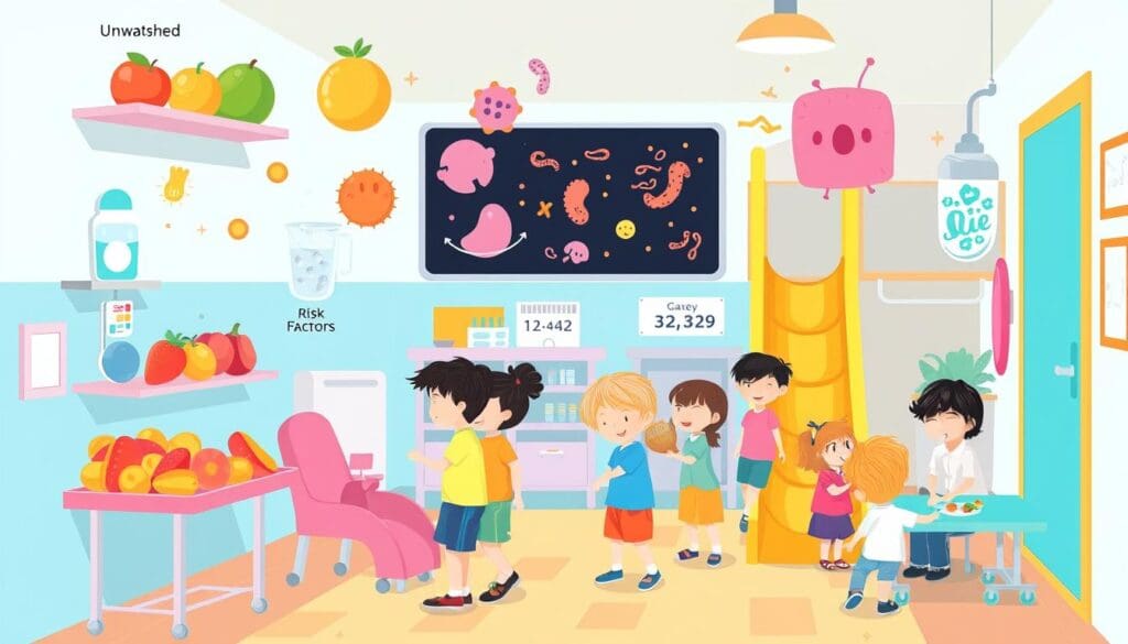 عوامل الخطر للإصابة ببكتيريا الأمعاء الدقيقة