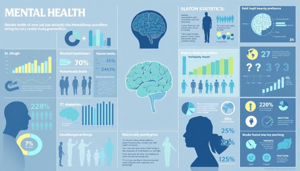 إحصاءات حول الأمراض النفسية