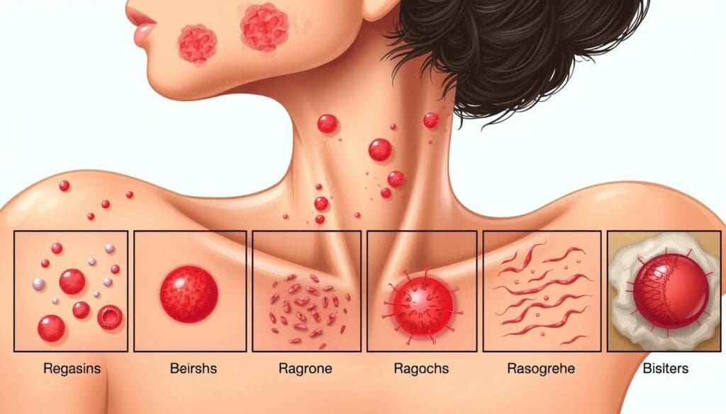 أنواع الطفح الجلدي أنواع الطفح الجلدي
