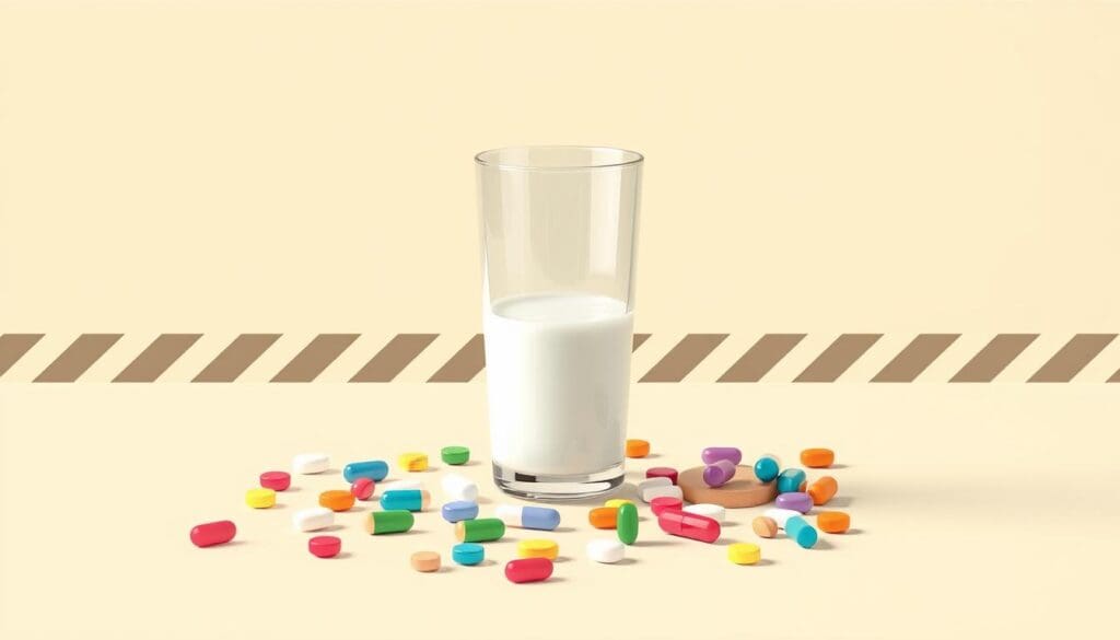 تفاعلات الحليب مع الأدوية