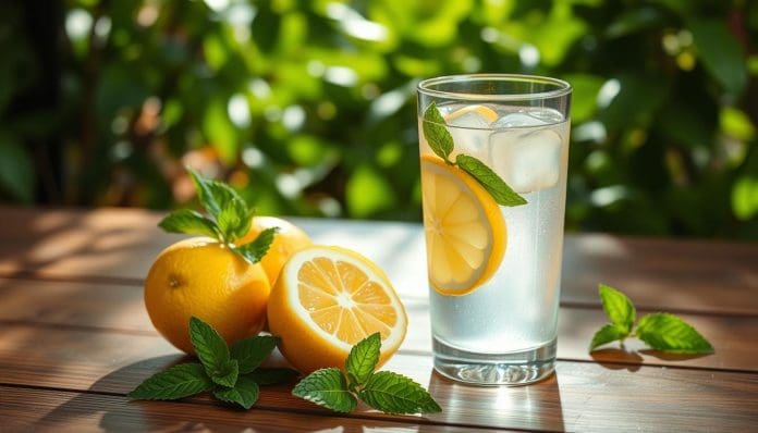 شرب الماء بالليمون