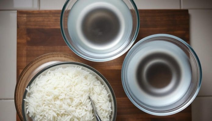 كمية الماء المناسبة للأرز