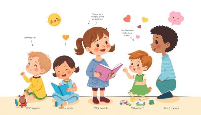 متى يتكلم الطفل