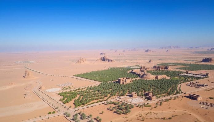 موقع مدينة الجوف في المملكة العربية السعودية