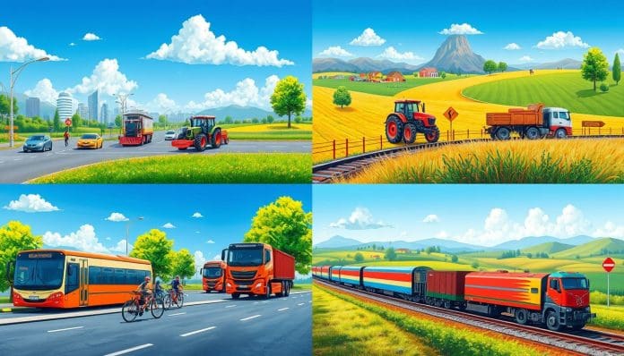 وسائل النقل البرية