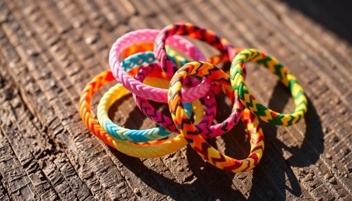 أساور المطاط المصنوعة يدويًا