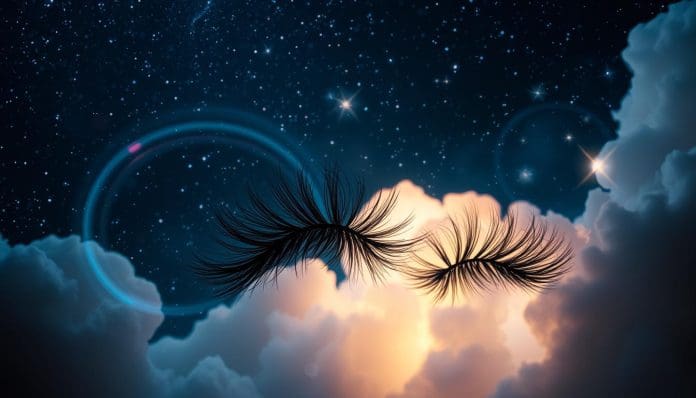 الرموش الطويلة في المنام