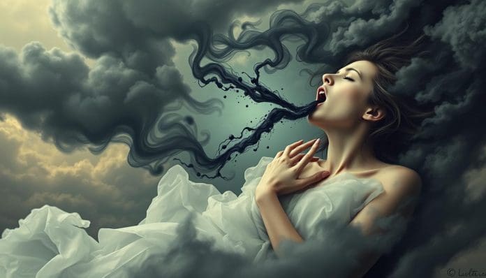 تفسير حلم خروج شيء أسود من الفم