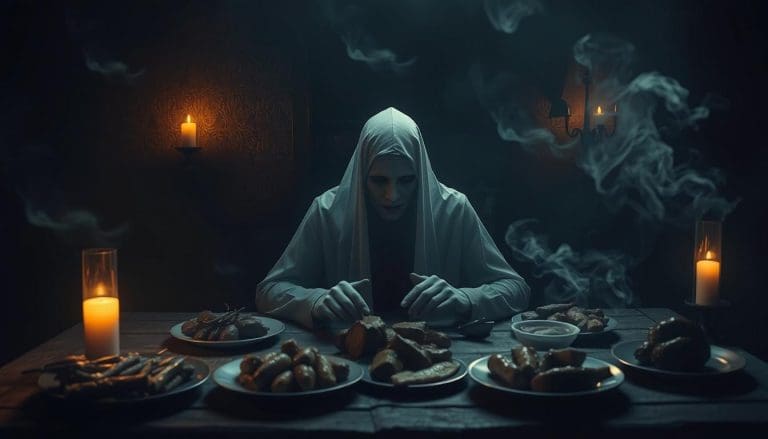 تفسير رؤية أكل الميت للحم في المنام