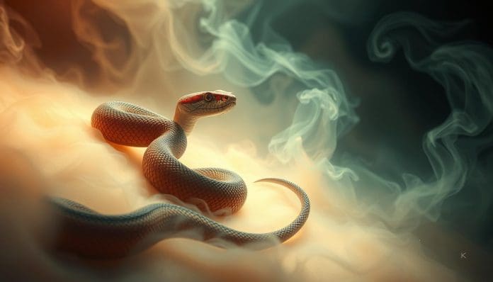 جلد الثعبان في المنام