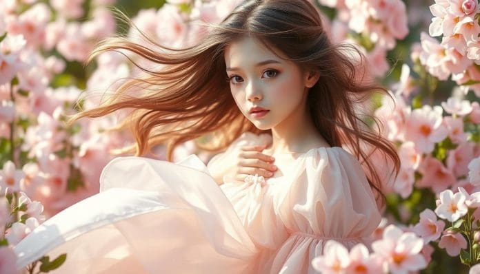 رقة الفتاة وجاذبيتها