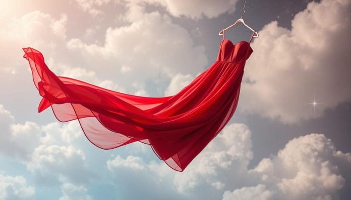 فستان أحمر في المنام