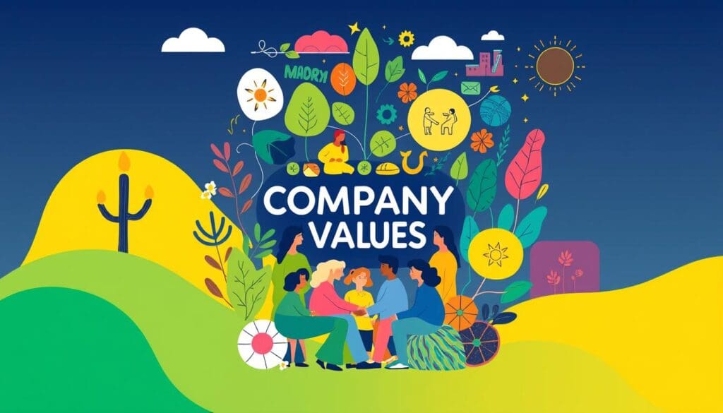 قيم الشركة