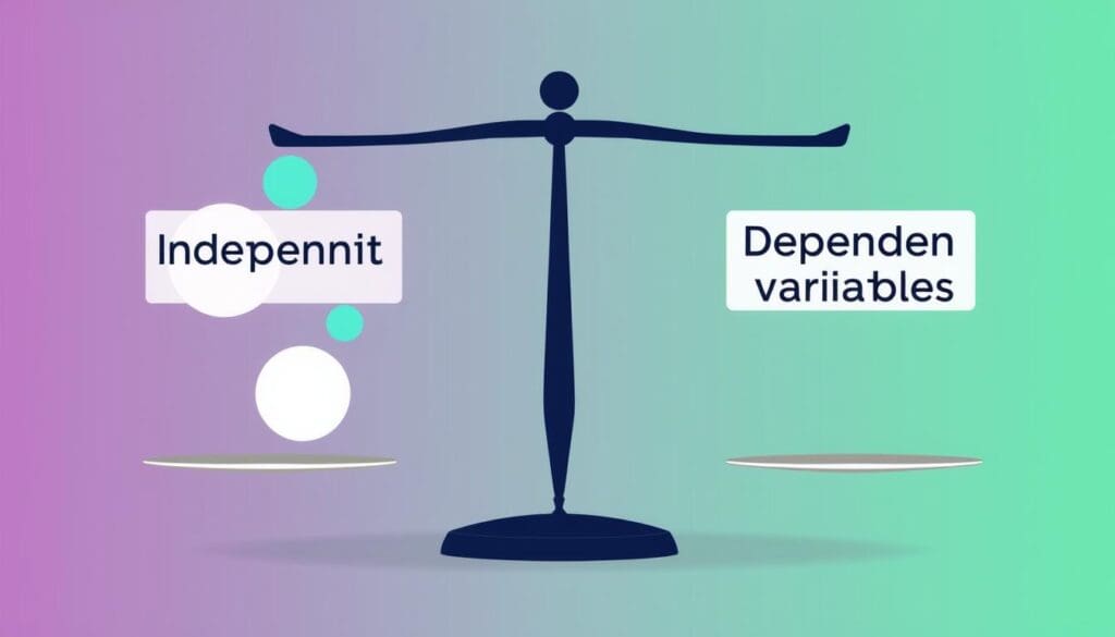 المتغيرات التابعة والمستقلة