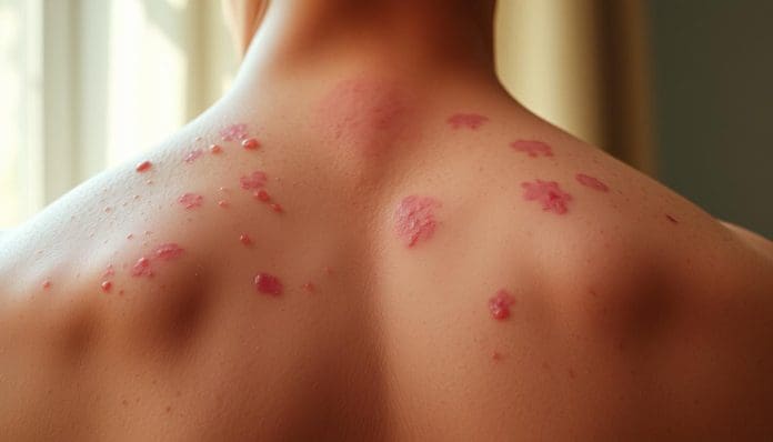 آثار الحبوب في الظهر