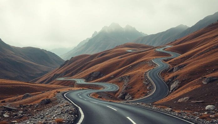 الطريق المتعرج