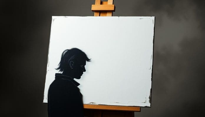 اللوحة نصف المرسومة