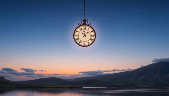 تفسير رؤية الساعة في السماء