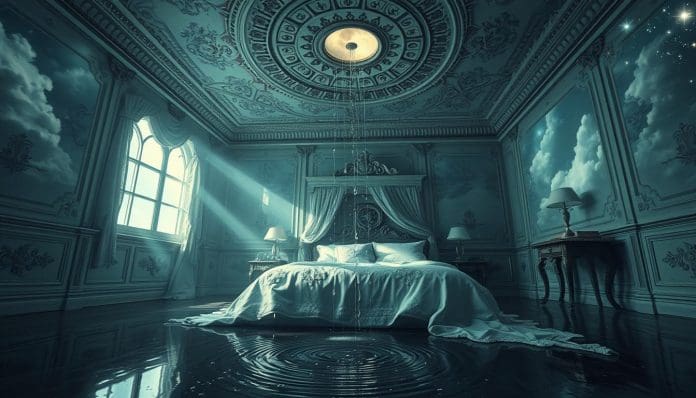 تفسير نزول الماء من السقف في المنام