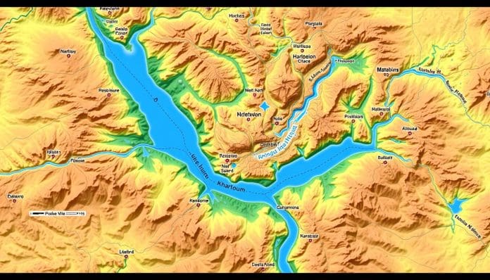خريطة موقع الخرطوم