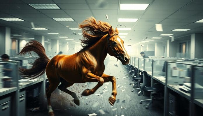 مفارقة الحصان الجامح